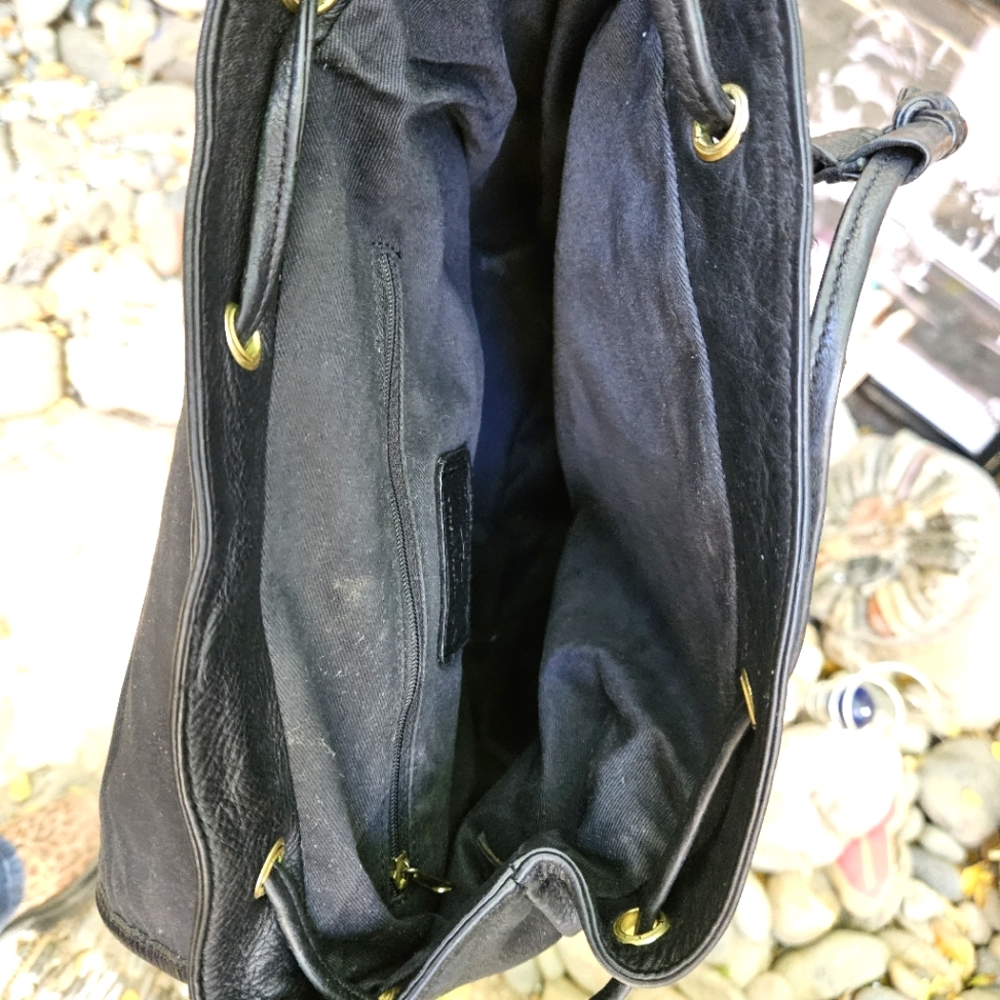 Boulder Ridge Shafmaster Leather Company leather backpack purse - Picture 7 of 12
